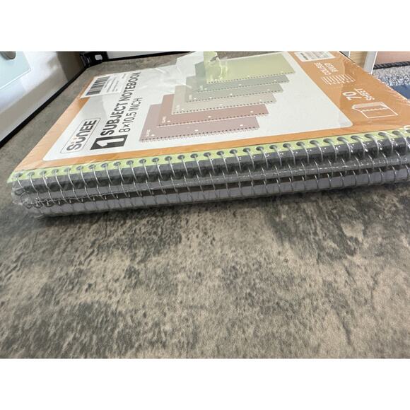 College Ruled Paper, 8" x 10-1/2", 70 Sheets per Notebook- 6 Pack, Multicolor - Picture 3 of 6